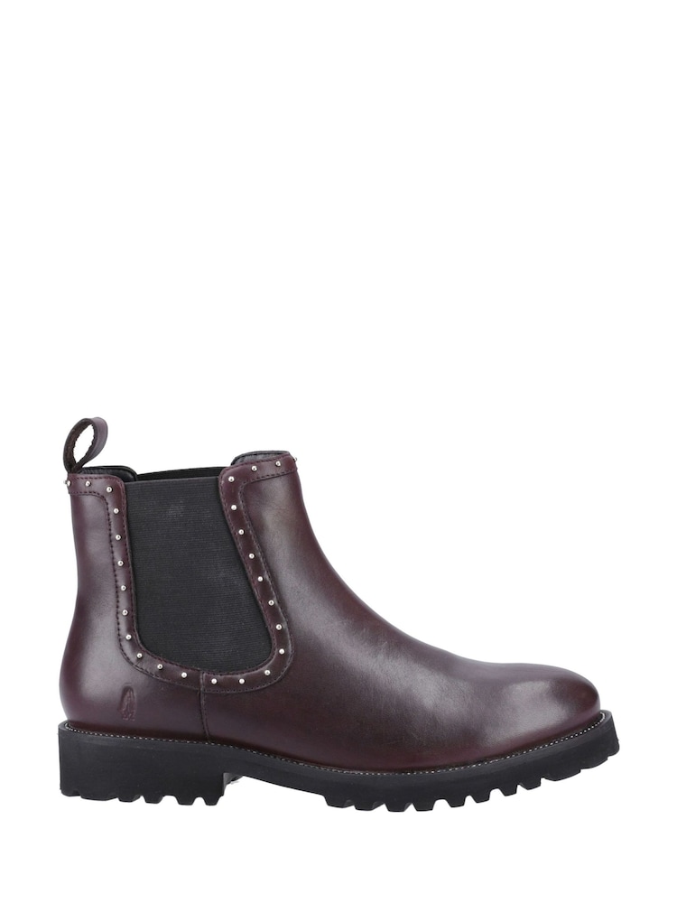 Hush Puppies Purple Stud Boots - Image 1 of 4 Hush Puppies Purple Stud Boots - Image 1 of 4
