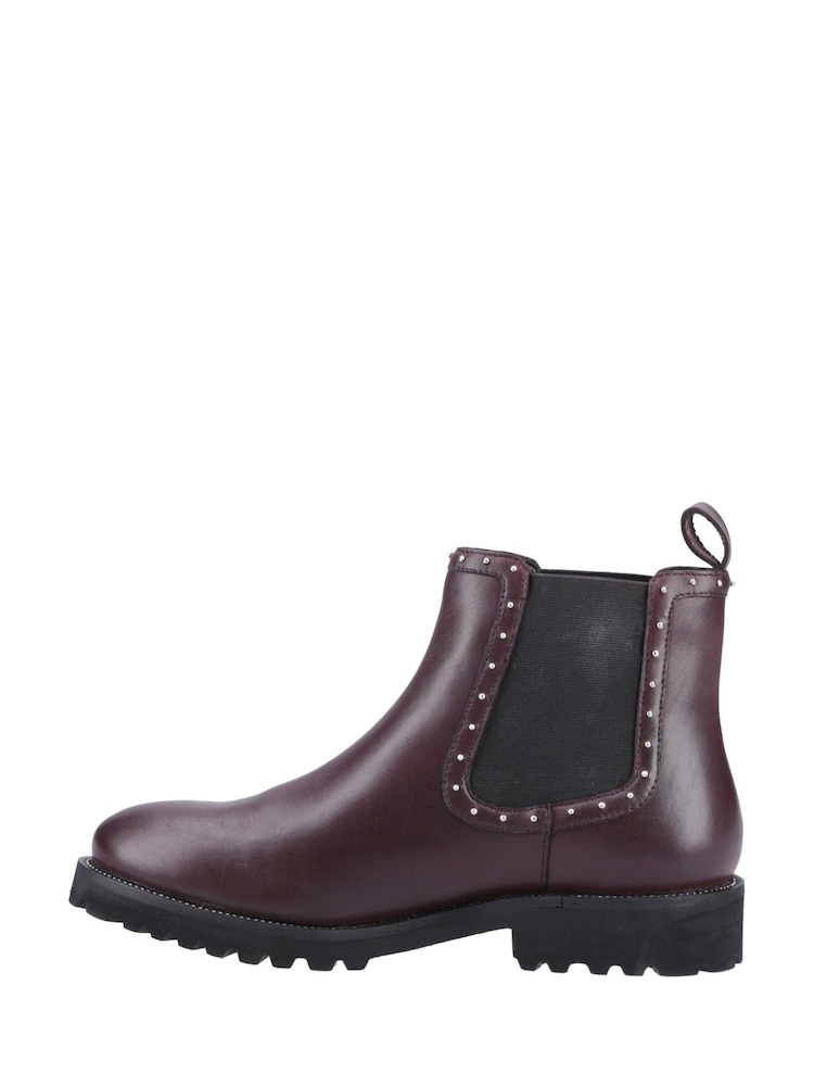 Hush Puppies Purple Stud Boots - Image 2 of 4 Hush Puppies Purple Stud Boots - Image 2 of 4
