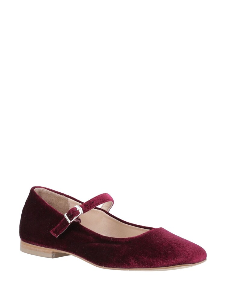Hush Puppies Red Velvet Ballerina - Image 1 of 6