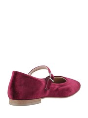Hush Puppies Red Velvet Ballerina - Image 4 of 6