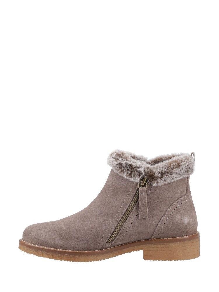 Hush Puppies Tan/Brown Zip Boots - Image 2 of 4