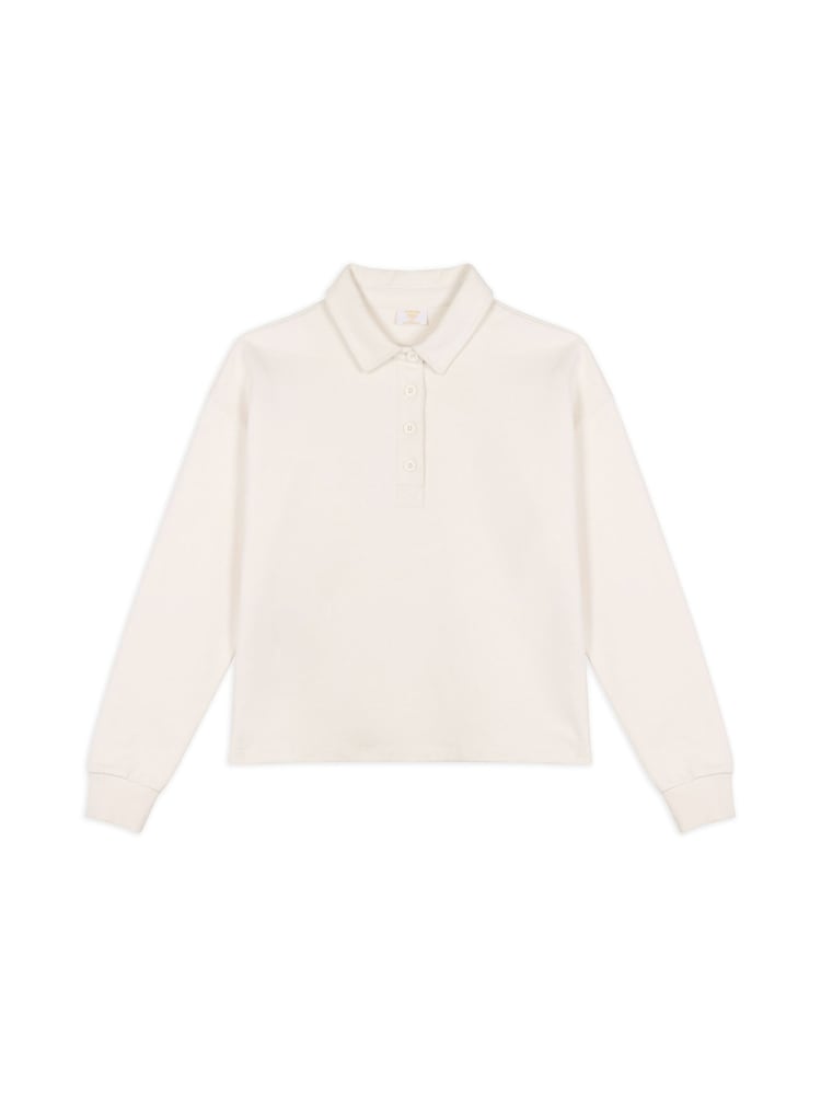 Chelsea Peers Natural Rugby Polo Shirt - Image 6 of 6 Chelsea Peers Natural Rugby Polo Shirt - Image 6 of 6