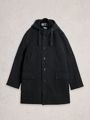 White Stuff Grey Wool Duffel Coat - Image 1 of 2