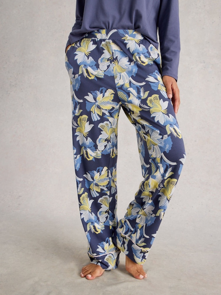 White Stuff Purple Nina Jersey Pyjama Bottoms - Image 1 of 4 White Stuff Purple Nina Jersey Pyjama Bottoms - Image 1 of 4