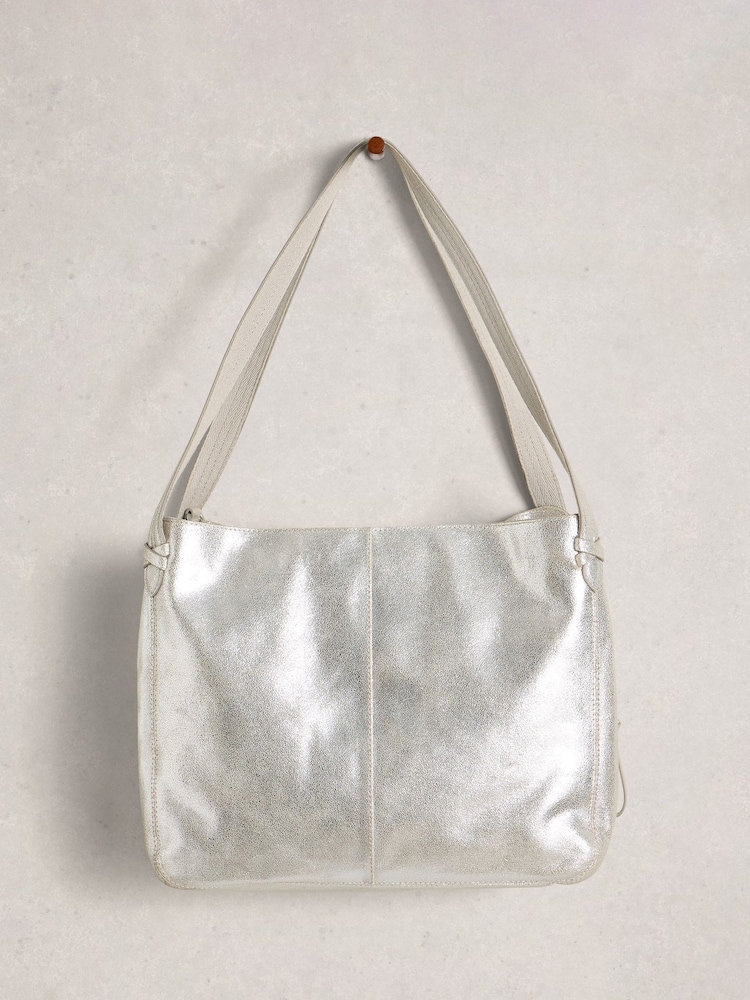 White Stuff Silver Hettie Leather Tote - Image 1 of 5