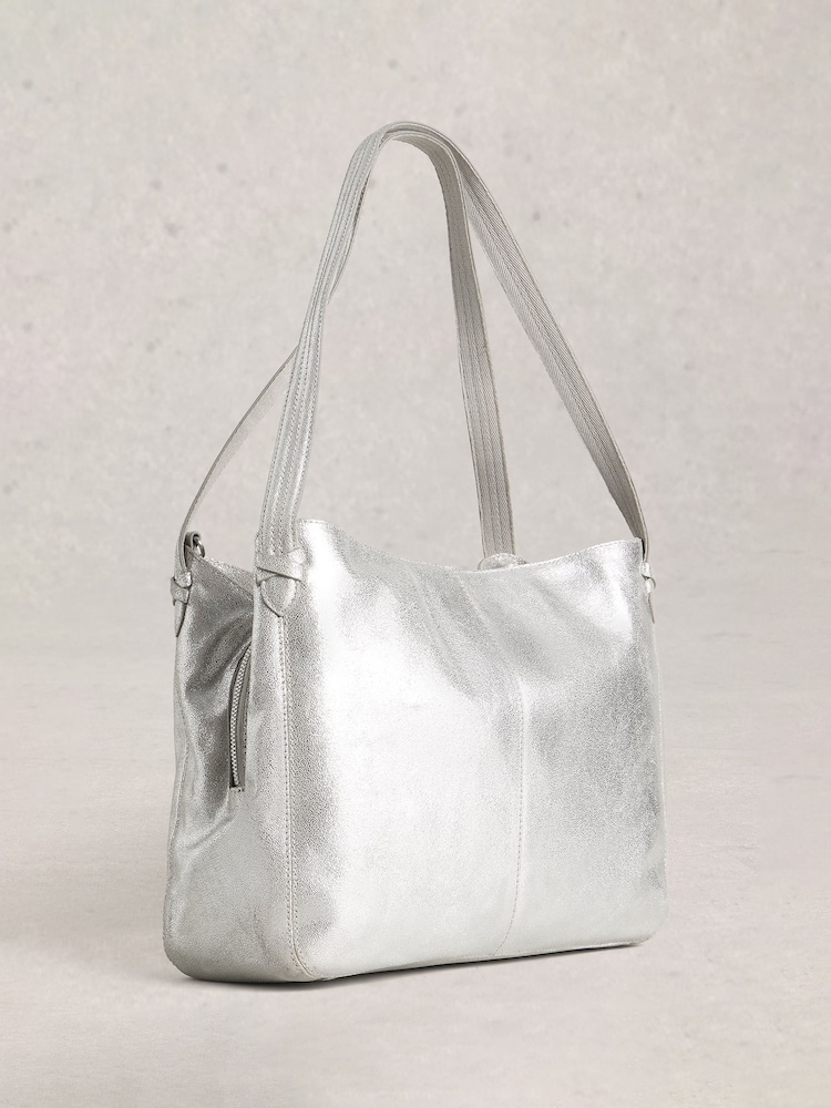 White Stuff Silver Hettie Leather Tote - Image 2 of 5