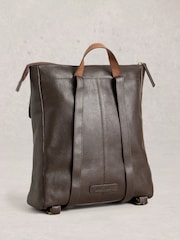 White Stuff Brown Tiggy Leather Backpack - Image 3 of 4