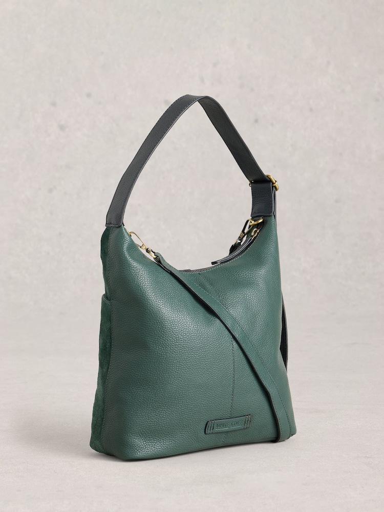 White Stuff Green Sophia Suede Cross-Body Bag - Image 2 of 4 White Stuff Green Sophia Suede Cross-Body Bag - Image 2 of 4