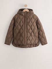 Chocolate Brown Lightweight Quilted Jacket - Image 6 of 9