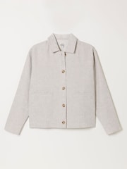 FatFace Darcy Stone Linen Jacket - Image 7 of 7