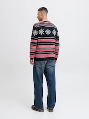 JACK & JONES Blue Novelty Christmas Jumper - Image 3 of 5