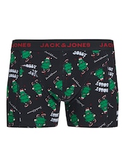JACK & JONES Blue Christmas Gingerbread Trunks Set 3 Pack - Image 4 of 5