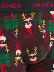 JACK & JONES Blue Christmas Gingerbread Trunks Set 3 Pack - Image 5 of 5