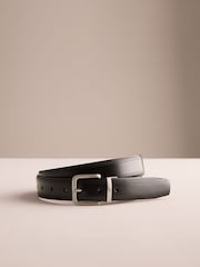 黑色/棕色 - Signature Reversible Brogue Leather Belt Made In Italy - 圖片 1，共 3