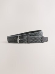 Dunkelgrau - Elasticated Motionflex Stretch Weave Belt - Bild 1 von 3