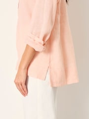 FatFace Julia Orange Petite Linen Popover - Image 5 of 7