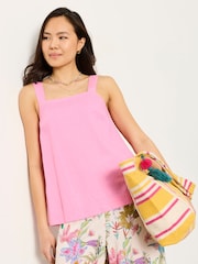 FatFace Joesie Pink Petite Stripe Cami - Image 3 of 6