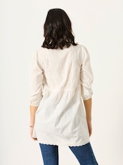 FatFace Rue White Petite Tunic - Image 2 of 6