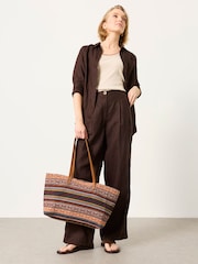 حقيبة نسائية كبيرة منسوجة من FatFace - Image 1 of 3