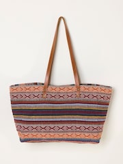 حقيبة نسائية كبيرة منسوجة من FatFace - Image 3 of 3