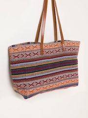 FatFace Evalie Multi Woven Tote Bag - Image 4 of 5