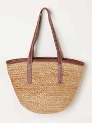 FatFace Natural Raffia Bag - Image 3 of 5