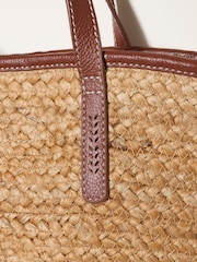 FatFace Natural Raffia Bag - Image 5 of 5
