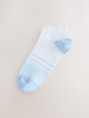 White Stripe Pattern Trainers Socks 5 Pack - Image 7 of 10