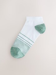 White Stripe Pattern Trainers Socks 5 Pack - Image 8 of 10