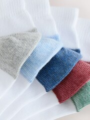 White Stripe Pattern Trainers Socks 5 Pack - Image 9 of 10