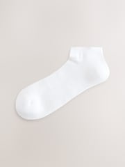 White/Blue/Grey 5 Pack Cushioned Trainers Socks - Image 5 of 8