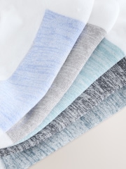 White Twisted Footbed - 5er-Pack - Gepolsterte Sneakersocken - Bild 7 von 8