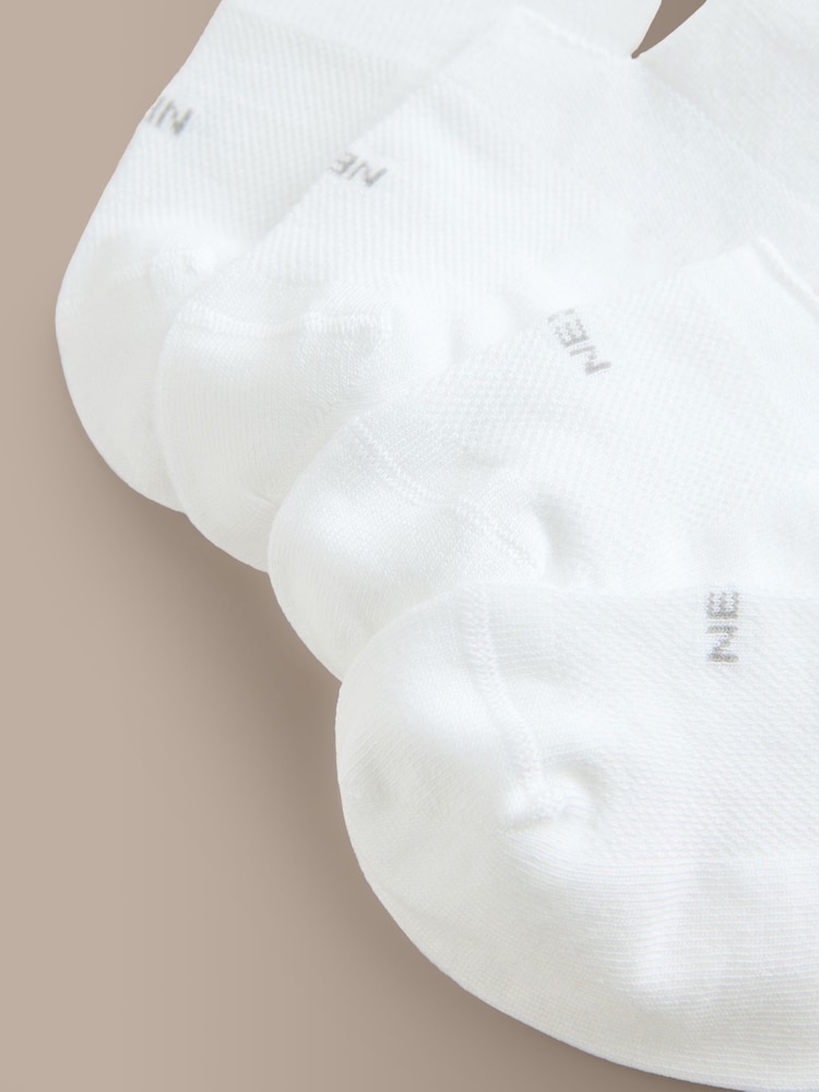 White Signature Modal Invisible Socks 4 Pack - Image 7 of 7