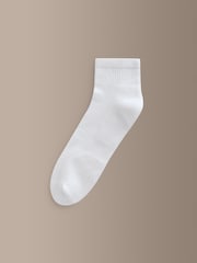 White Signature Modal Mid Trainer Socks 4 Pack - Image 4 of 6
