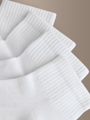 White Signature Modal Mid Trainer Socks 4 Pack - Image 5 of 6