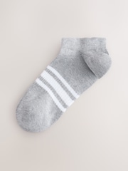 Grey/Navy Pattern Trainers Socks 5 Pack - Image 2 of 10