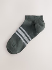 Grey/Navy Pattern Trainers Socks 5 Pack - Image 4 of 10