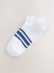 Grey/Navy Pattern Trainers Socks 5 Pack - Image 5 of 10