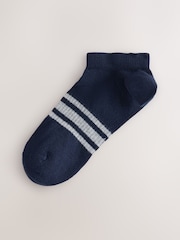 Grey/Navy Pattern Trainers Socks 5 Pack - Image 6 of 10