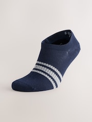 Grey/Navy Pattern Trainers Socks 5 Pack - Image 7 of 10