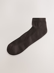Neutral/ Black/ Grey 5 Pack Cushioned Trainers Socks - Image 4 of 8