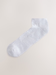 Neutral/ Black/ Grey 5 Pack Cushioned Trainers Socks - Image 5 of 8