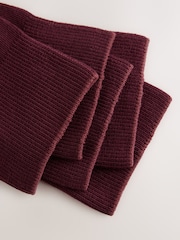 Burgundy Red Embroidered Lasting Fresh  N Logo Heel Socks - Image 3 of 5