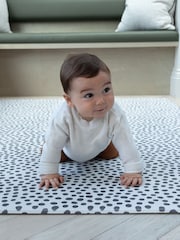 Totter + Tumble Black/White Light Blue Grey The Scout + Wanderer Compact Small Size Playmat - Image 1 of 6