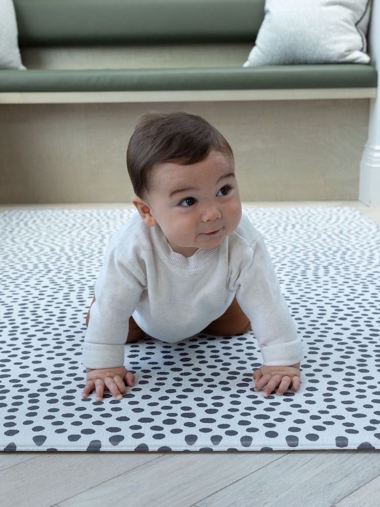 Totter + Tumble Black/White Light Blue Grey The Scout + Wanderer Compact Small Size Playmat - Image 1 of 6