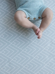 Totter + Tumble Black/White Light Blue Grey The Scout + Wanderer Compact Small Size Playmat - Image 4 of 6