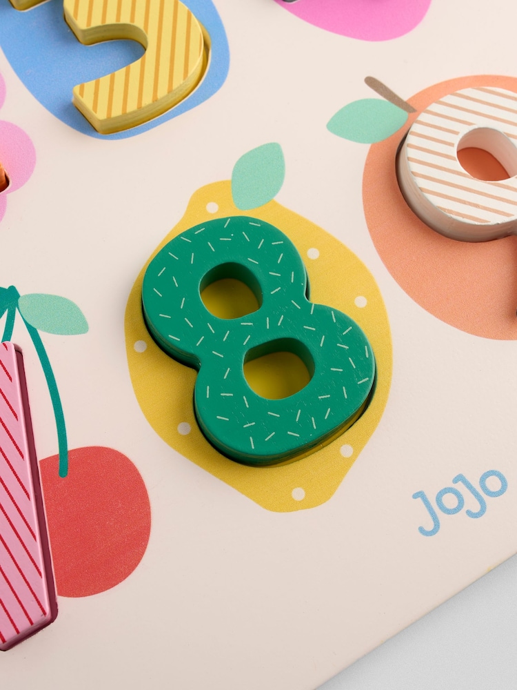 JoJo Maman Bébé Fruit Number Wooden Puzzle - Image 4 of 4