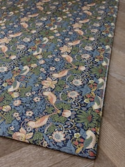 Totter + Tumble Dark Blue Green Morris & Co. The Strawberry Thief  Willow Boughs Medium Compact Size Playmat - Image 3 of 6