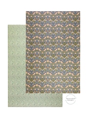 Totter + Tumble Dark Blue Green Morris & Co. The Strawberry Thief  Willow Boughs Medium Compact Size Playmat - Image 4 of 6