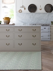 Totter + Tumble Dark Blue Green Morris & Co. The Strawberry Thief  Willow Boughs Medium Compact Size Playmat - Image 6 of 6